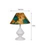 Multicolor Shade Table Lamp With Metal Base