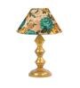 Multicolor Shade Table Lamp With Metal Base