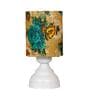 Multicolor Shade Table Lamp With Metal Base