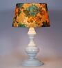 Multicolor Shade Table Lamp With Metal Base