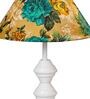 Multicolor Shade Table Lamp With Metal Base