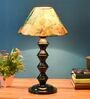 Multicolor Shade Table Lamp With Metal Base