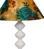 Multicolor Shade Table Lamp With Metal Base