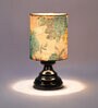 Multicolor Shade Table Lamp With Metal Base