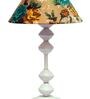 Multicolor Shade Table Lamp With Metal Base