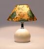 Multicolor Shade Table Lamp With Metal Base