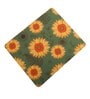 Green & Yellow Sunflower Printed Rectangle Mousepad