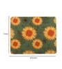 Green & Yellow Sunflower Printed Rectangle Mousepad