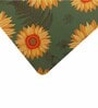 Green & Yellow Sunflower Printed Rectangle Mousepad