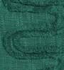 Green Woven Abstract Cotton 16 x 16 Inches Cushion Cover