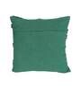 Green Woven Abstract Cotton 16 x 16 Inches Cushion Cover