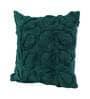 Green Woven Cotton 16 x 16 Inches Cushion Cover