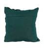Green Woven Cotton 16 x 16 Inches Cushion Cover