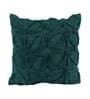 Green Woven Cotton 16 x 16 Inches Cushion Cover