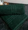 Green Cotton Solid 550 GSM 2 Pcs Bath Towels