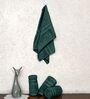 Green Cotton Solid 550 GSM 4 Pcs Hand Towels