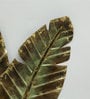 Wrought Iron Banana Leaf Wall Art In Green