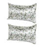 Green Leafy 210TC Polyester Blend 17 x 27 Inches Pillow Covers (Set of 2)