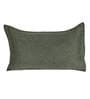 Green Solid 210TC Jute 17 x 27 Inches Pillow Covers (Set of 2)