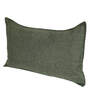 Green Solid 210TC Jute 17 x 27 Inches Pillow Covers (Set of 2)