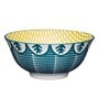 Leaf 300Ml Green & Yellow Stoneware Dinner Bowl