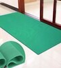 Green  Solid PVC 36x24 Inches Antiskid Bath Mat