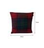Red and Green Checkered Wool 16 x 16 Inches Set of 2 Cushion Covers
