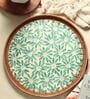 Green Cane Round Serving Tray (Small)