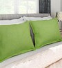 Green 100% Cotton 17 x 27 Inch Pillow Cover