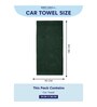 Green 100% Cotton 340 Gsm Car Towel
