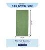Green 100% Cotton 340 Gsm Car Towel