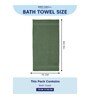 Green 100% Cotton 380 Gsm Bath Towel