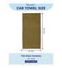 Green 100% Cotton 380 Gsm Car Towel