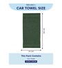 Green 100% Cotton 380 Gsm Car Towel