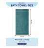 Green 100% Cotton 525 Gsm Bath Towel