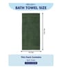 Green 100% Cotton 525 Gsm Bath Towel