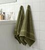 Green 100% Cotton 600 Gsm Hand Towel