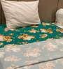 Green Floral 100% Cotton 300 GSM Single Bed Dohar