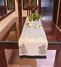 Laleh (72x13) Green & White Cotton Table Runner