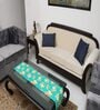 Floral (72x13) Sea Green & White Cotton Table Runner