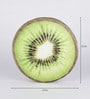 Green Cotton Kiwi Shaped Cushion
