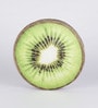 Green Cotton Kiwi Shaped Cushion