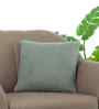 Green 100% Cotton Knitted Purl 16X16 Inches Knitted Cushion Cover