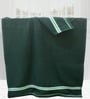 Green 100% Cotton Patterned 400 GSM Bath Towels (set of 2)