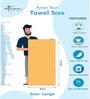 Green 100% Cotton Patterned 400 GSM Bath Towels (set of 3)