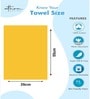 Green 100% Cotton Patterned 400 GSM Hand Towels (Set of 6)