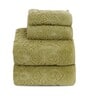 Green 100% Cotton Solid 550 GSM 4 Pieces Towel Set