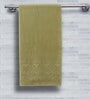 Green Patterned 550 GSM Cotton Bath Towel