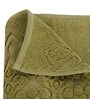 Green 100% Cotton Solid 550 GSM Hand Towels (Set of 2)