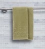 Green 100% Cotton Solid 550 GSM Hand Towels (Set of 2)